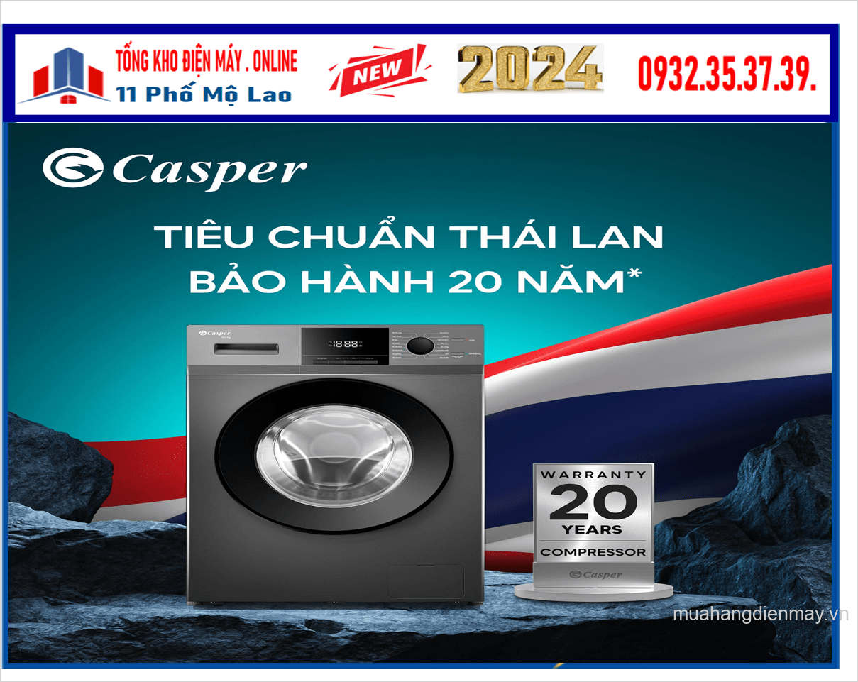 Máy giặt Casper cửa ngang EcoWash+ 9.5kg WF-95VG5