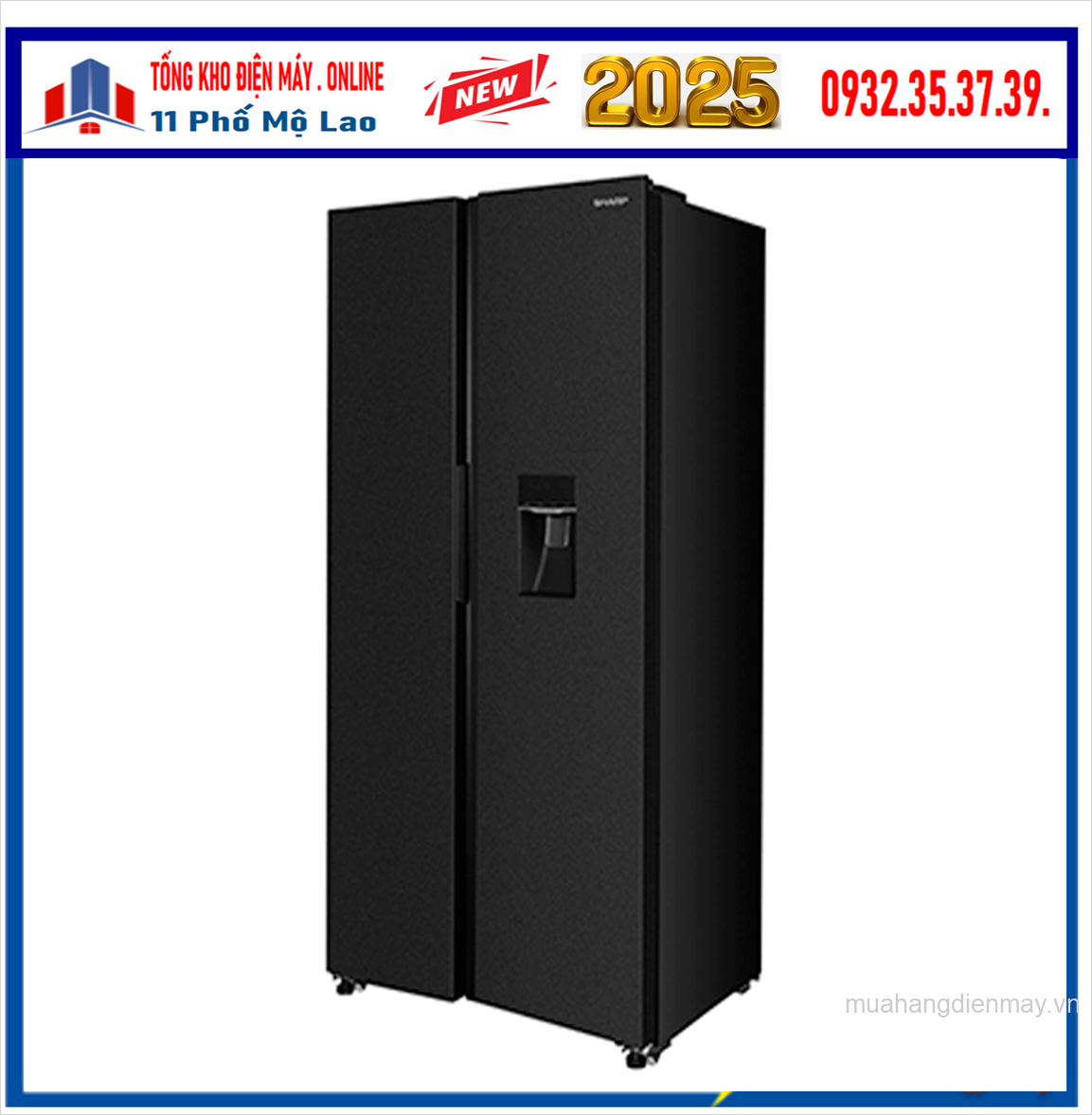 Tủ lạnh Sharp Inverter 529 lít SJ-SBX530WD-DG Mới 2025