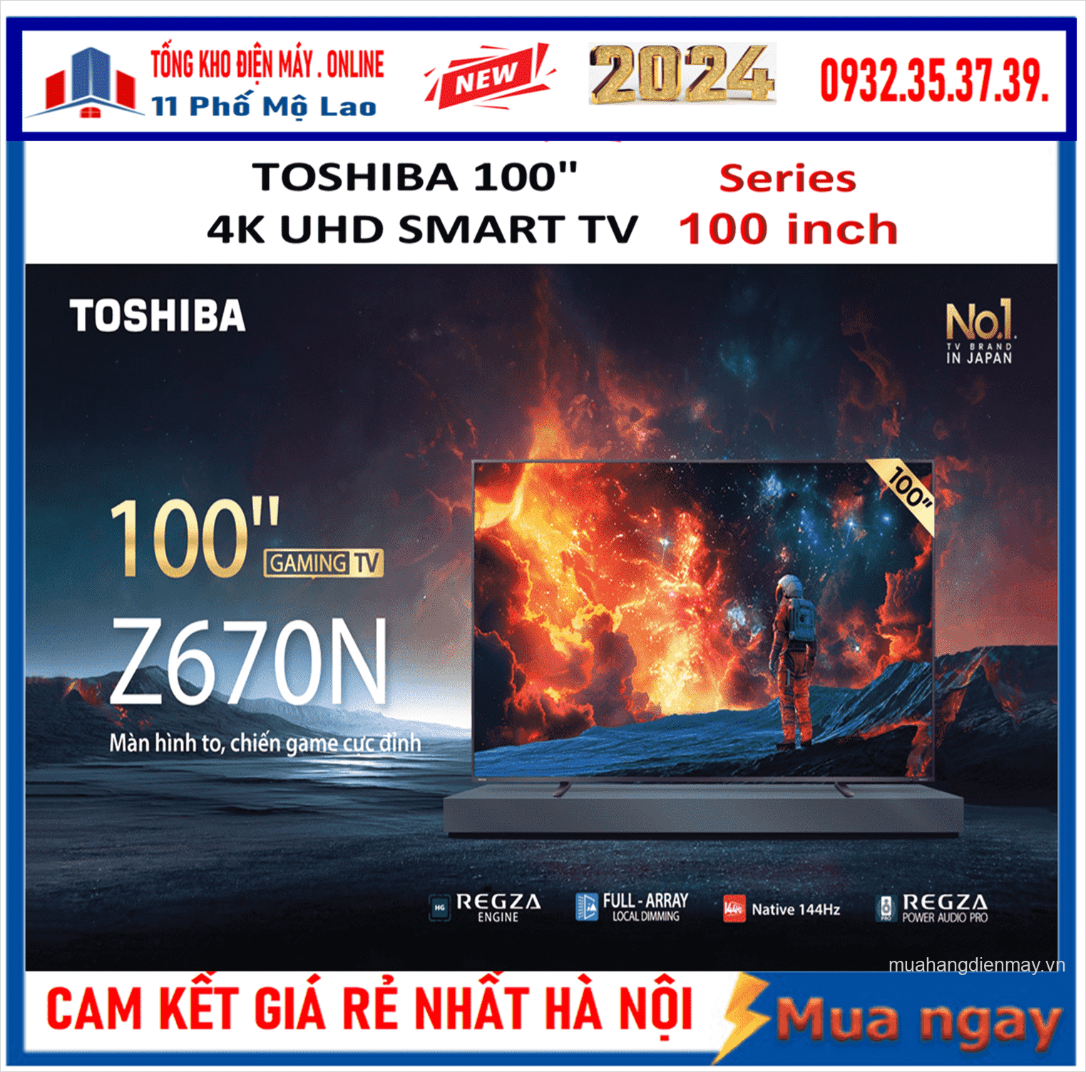 Tivi Toshiba Qled 100 inch Series 100Z670NP